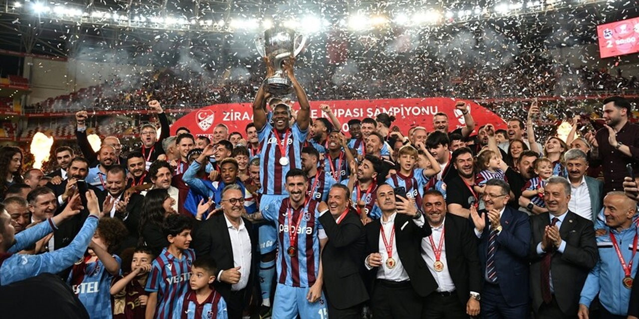 Trabzonspor, 10. kez Türkiye Kupası'nı kazandı