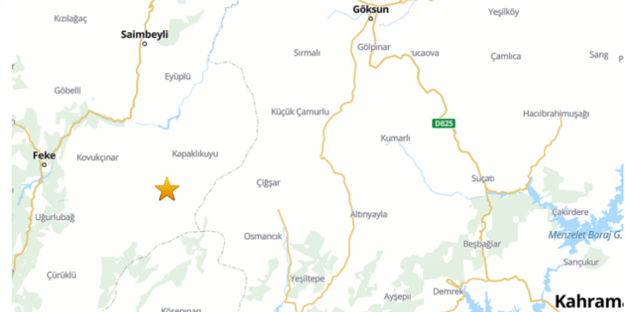 Adana'da 4,9 büyüklüğünde deprem