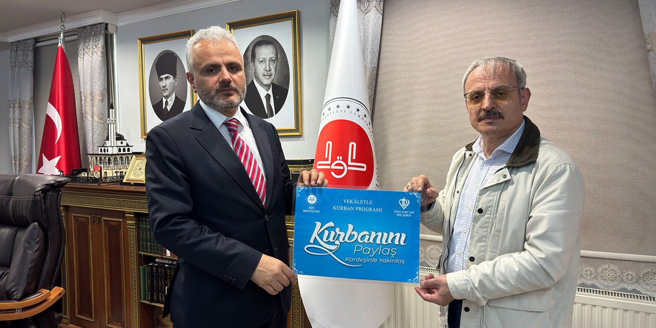 Rize Kur’an Eğitim Merkezi Öğrencilerinden Örnek Kurban Bağışı