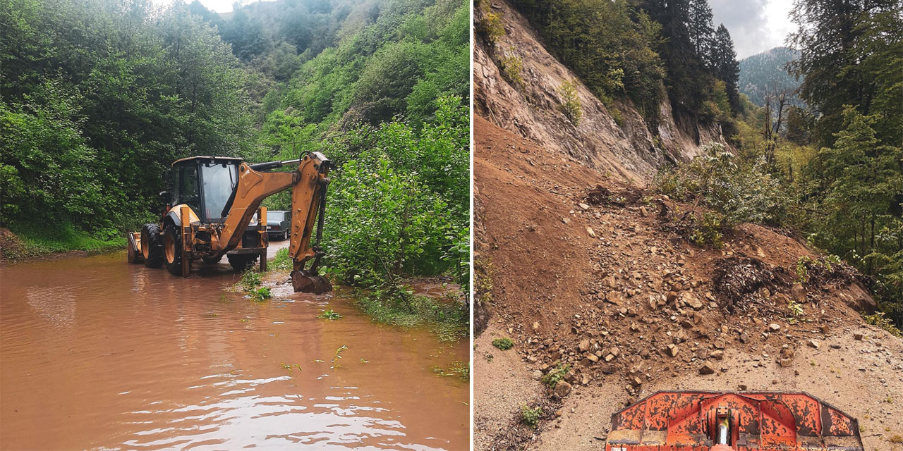 Rize’de Şiddetli Yağışlar Nedeniyle 24 Köyde Taşkın ve Heyelan