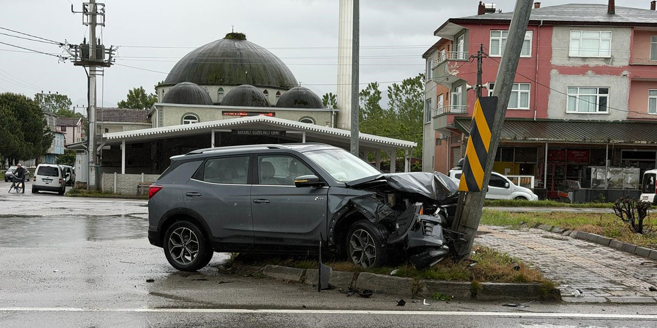Samsun'da düğün yolunda trafik kazası