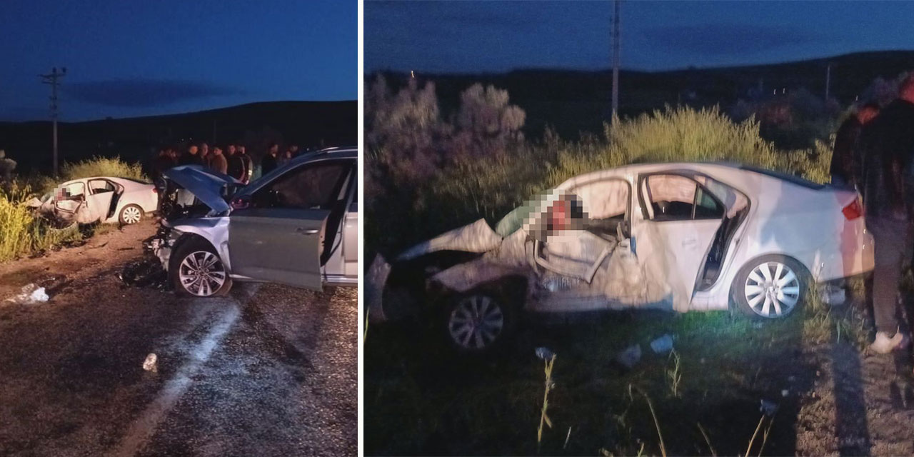 Çorum'da iki otomobil çarpıştı: 1 ölü, 6 yaralı