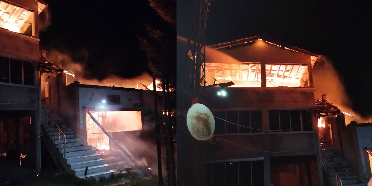 Ordu'da yayladaki 3 ev yandı