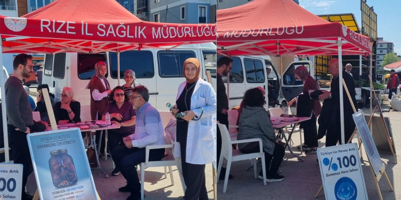 31 Mayıs Dünya Tütünsüz Günü’nde Rize'de Farkındalık Çalışmaları Gerçekleştirildi