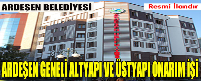 Altyapı ve Üstyapı Onarım İşi