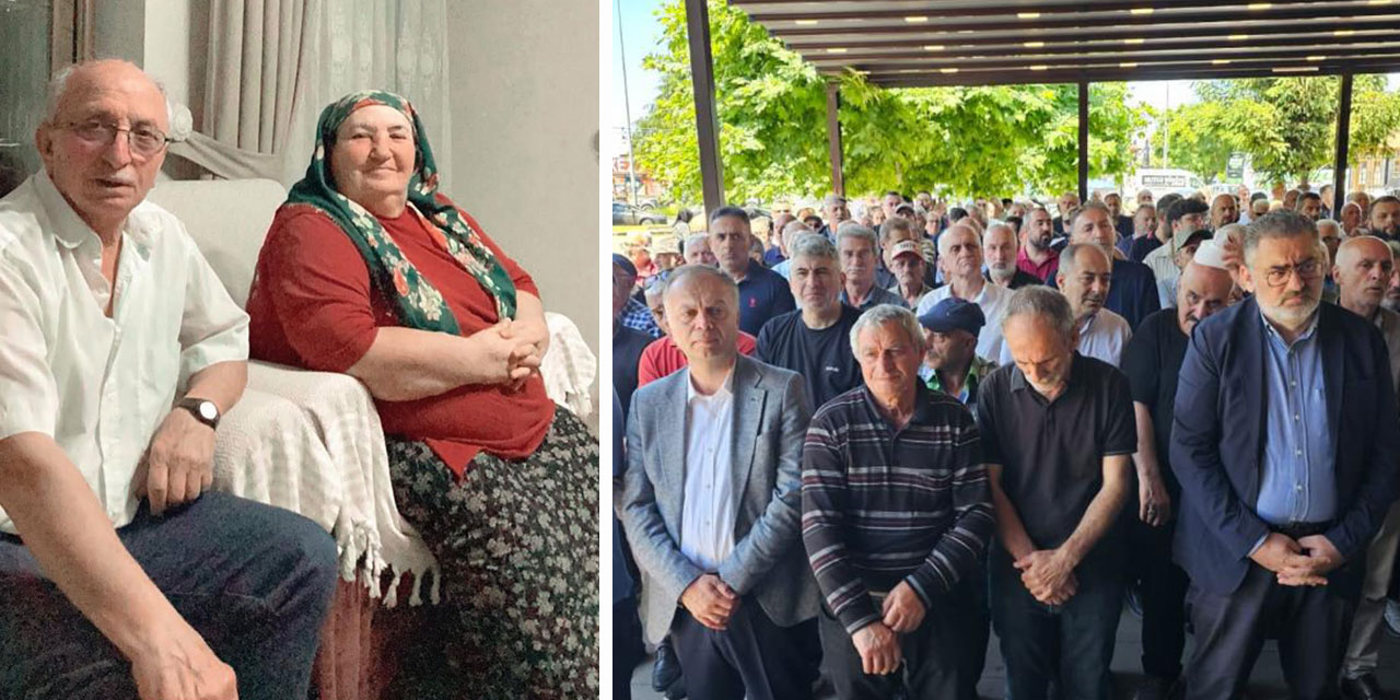 Rize’deki kazada hayatını kaybeden yaşlı çift son yolculuğuna uğurlandı