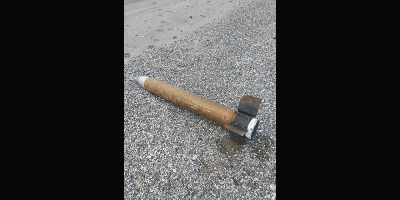 Samsun sahilinde bulanan askeri mühimmat imha edildi