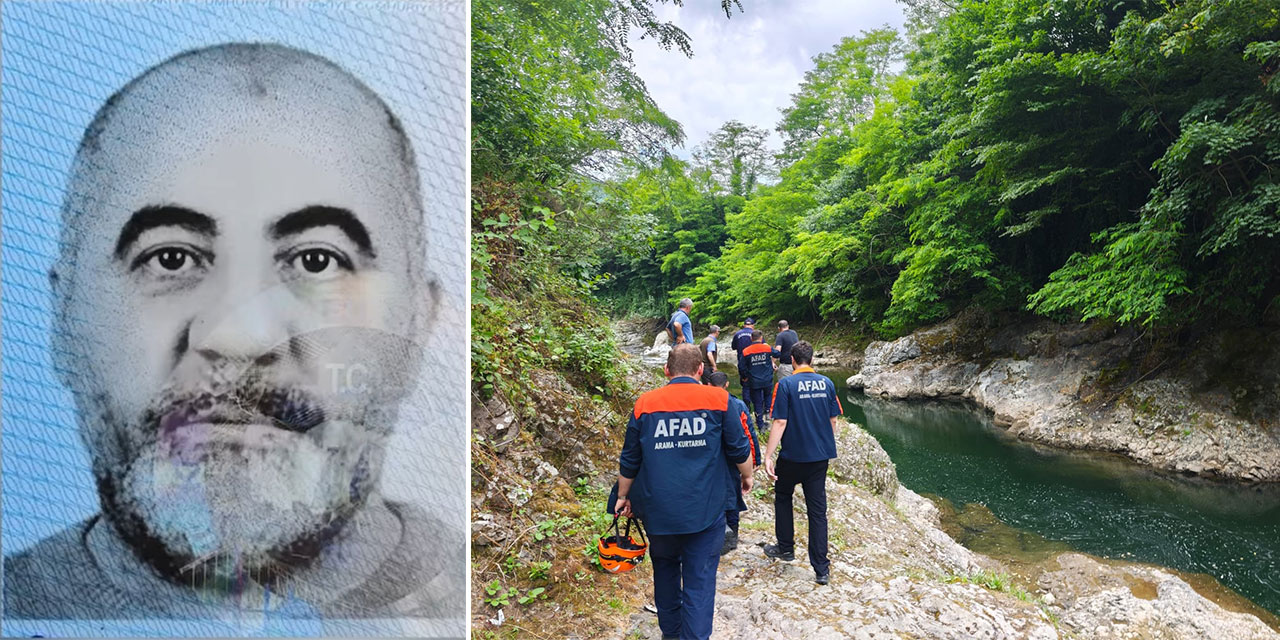 Kızının gözü önünde ırmağa düşen baba kurtarılamadı