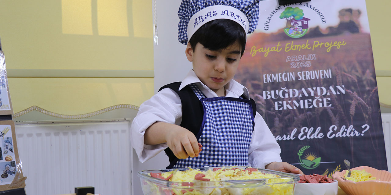 Rize'de anaokulu öğrencilerine "Bayat Ekmek Projesi" ile sıfır atık bilinci aşılandı