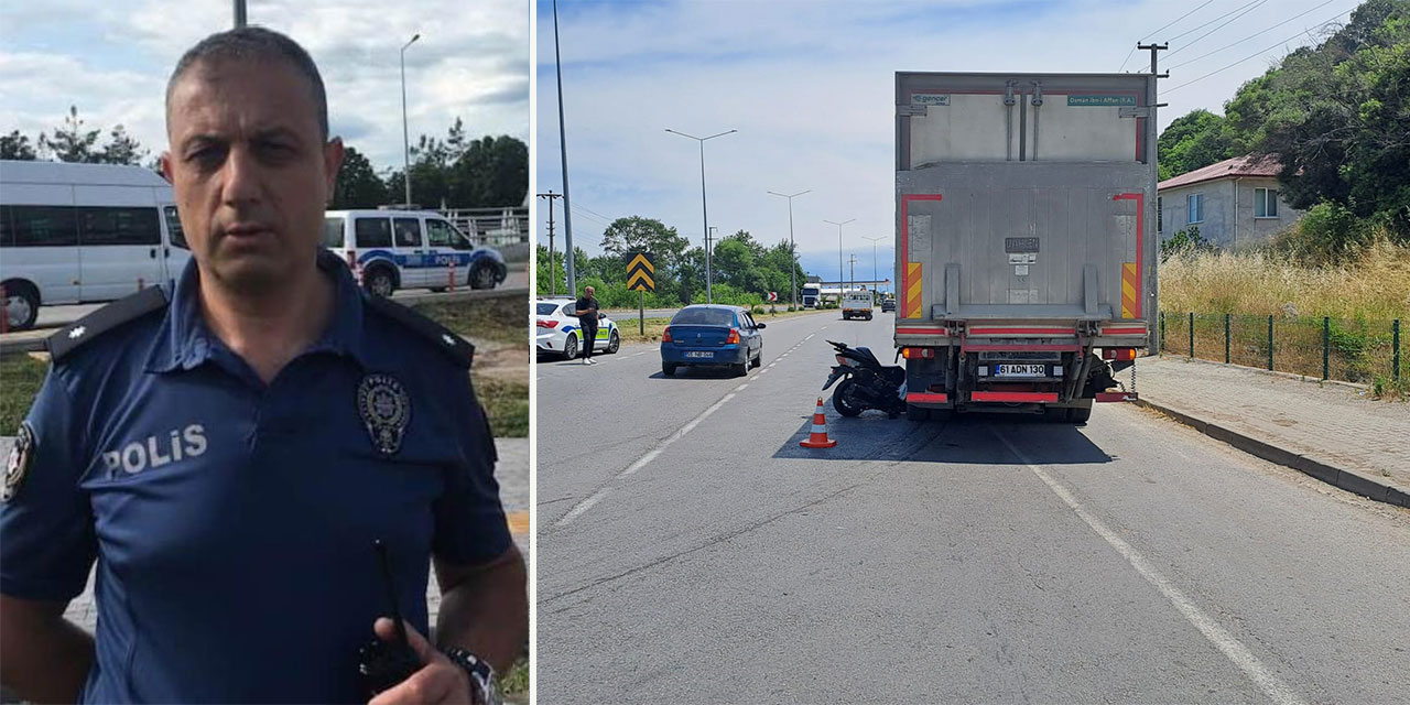 Kamyonla çarpışan motosikletin sürücüsü, emekli komiser yardımcısı öldü