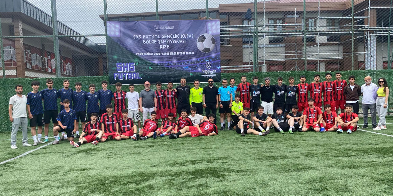 Rize’de 5x5 Futbol Gençlik Kupası Coşkusu Başladı
