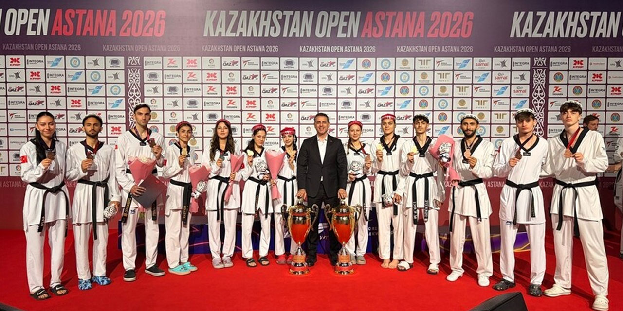 Milli tekvandocular, Kazakistan Açık'ta 14 madalya kazandı