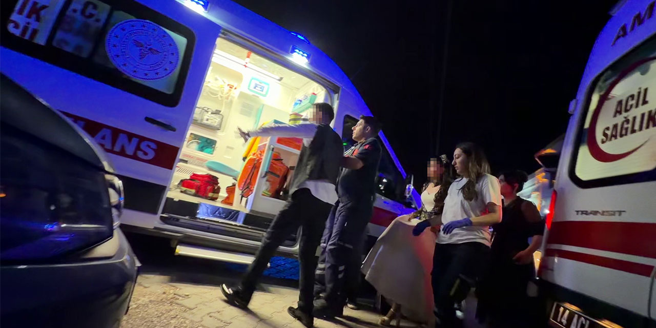 Bolu'da düğünde çıkan kavgada damatla birlikte 3 kişi yaralandı