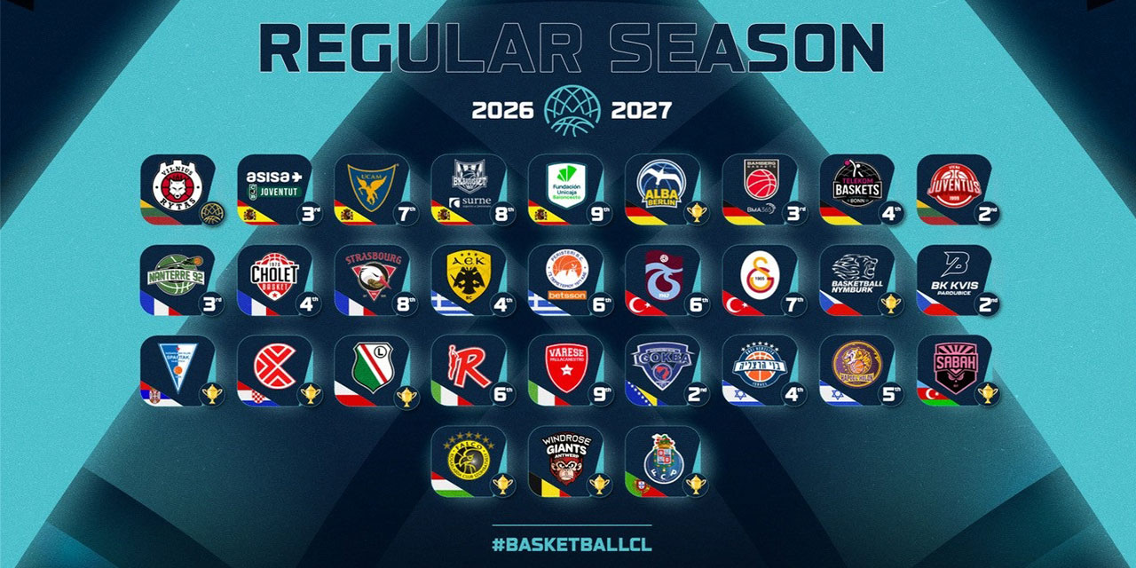 Basketbol Şampiyonlar Ligi'nin 11'inci sezonunda Galatasaray ve Trabzonspor yer alacak