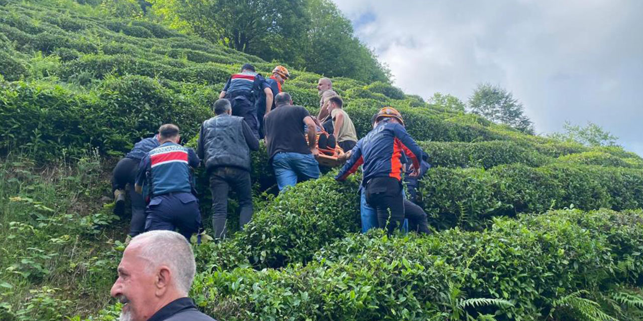Rize'de ilkel teleferik kazası: 1 yaralı