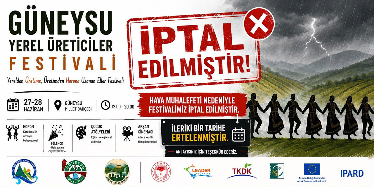Güneysu’daki Festivale Yağmur Engeli: Yerel Üreticiler Festivali Ertelendi
