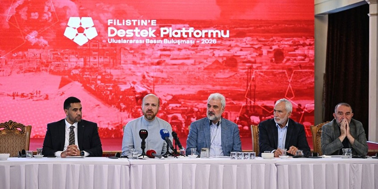 Filistin'e Destek Platformu Filistin'e yönelik çalışmalarını uluslararası basına anlattı