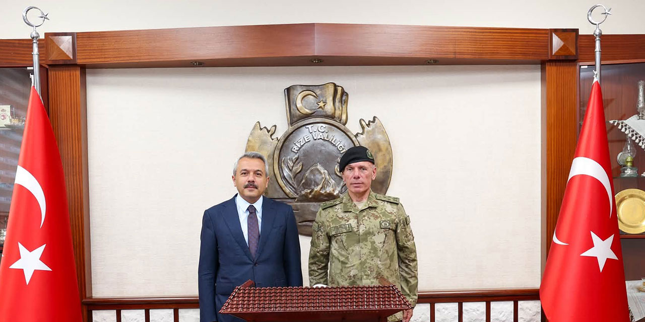 Korgeneral Ahmet Kurumahmut’tan Rize Valiliği’ne Ziyaret