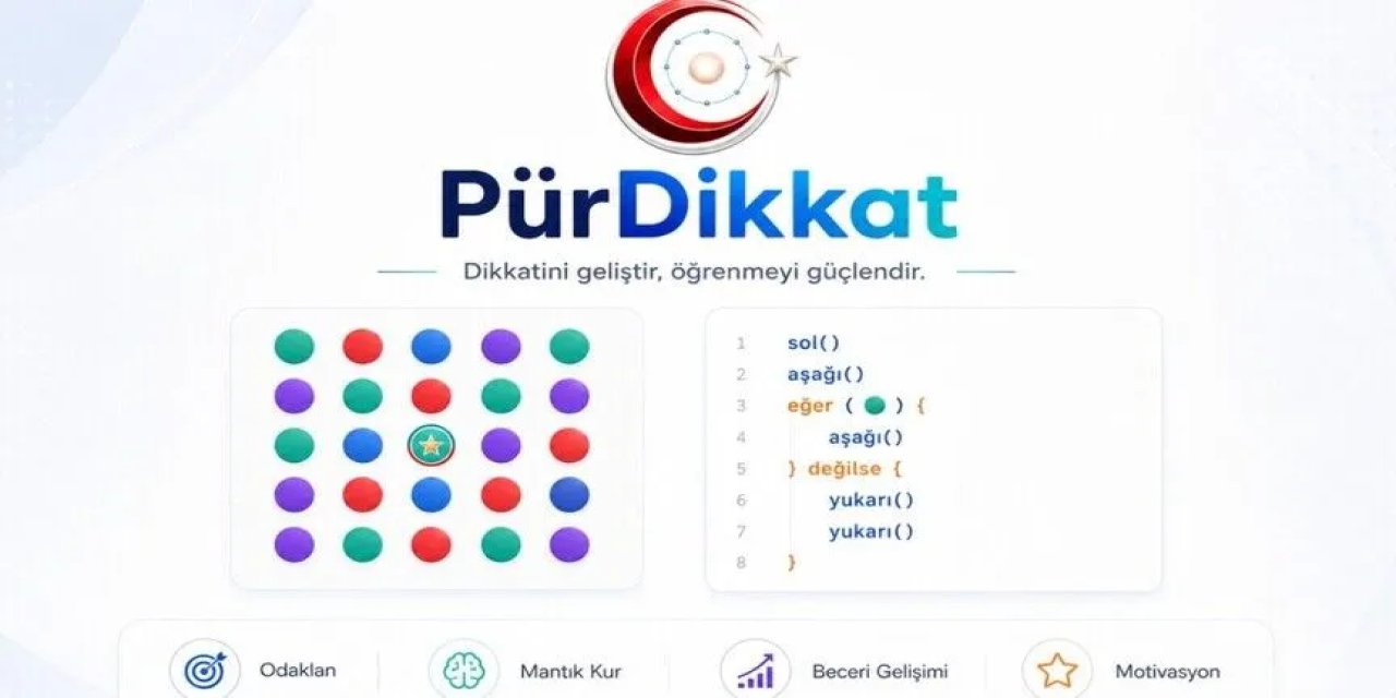 MEB, dijital dikkat geliştirme oyunu "PürDikkat"i erişime sundu