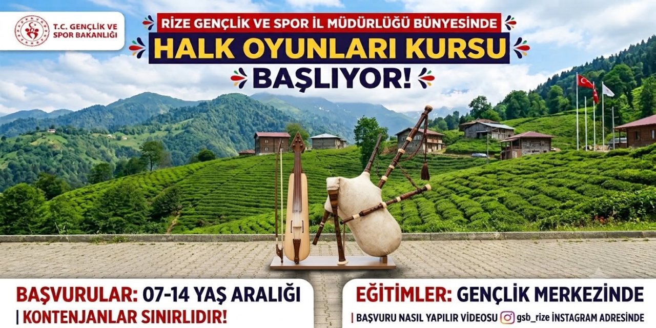 Rize’de Halk Oyunları Kursu Kayıtları Başladı!