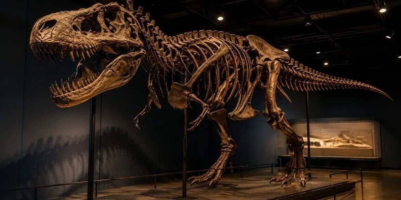 ABD'deki müzayedede T-rex iskeleti 50,1 milyon dolara satılarak rekor kırdı