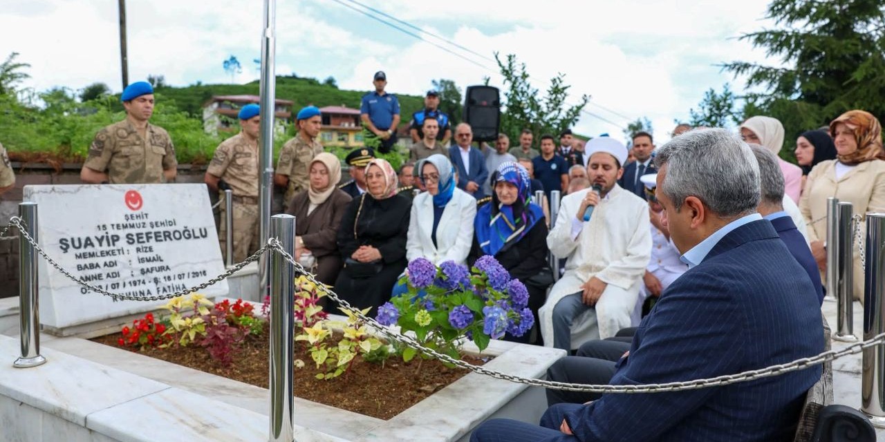 15 Temmuz Şehidi Mezarı Başında Anıldı