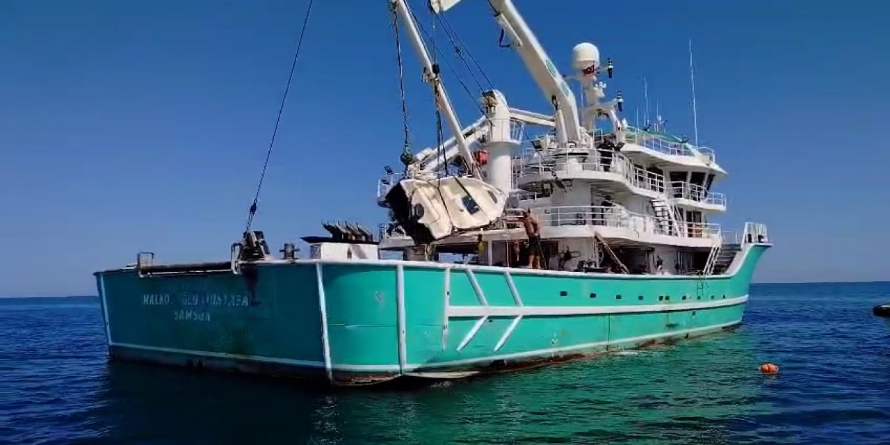 Samsun’da 2 kişinin öldüğü batan tekne bulundu, kayıp kişi aranıyor