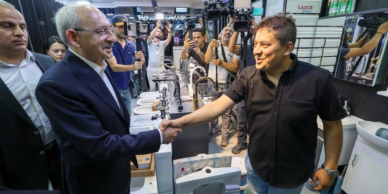 Kılıçdaroğlu, esnafı ziyaret etti