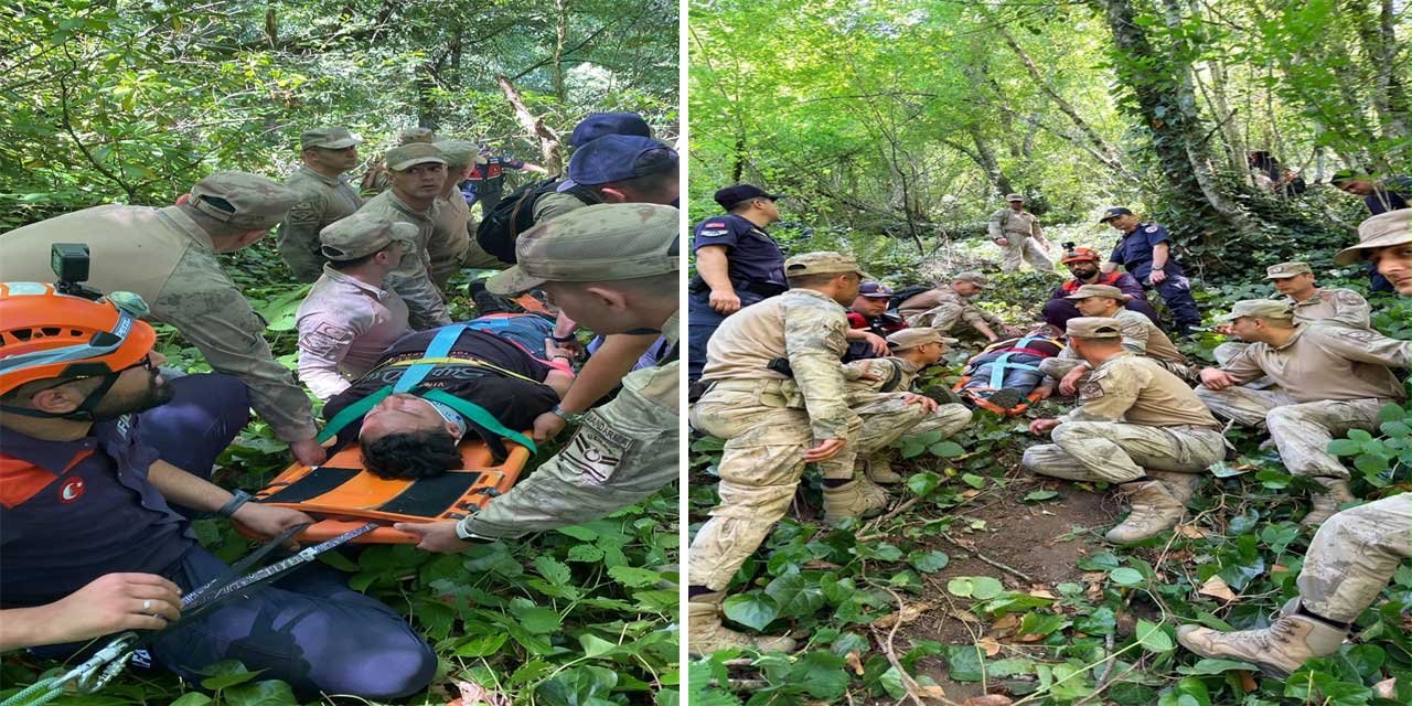 Kamp yaptığı kanyonda yaralanıp mahsur kaldı, ekipler tarafından kurtarıldı