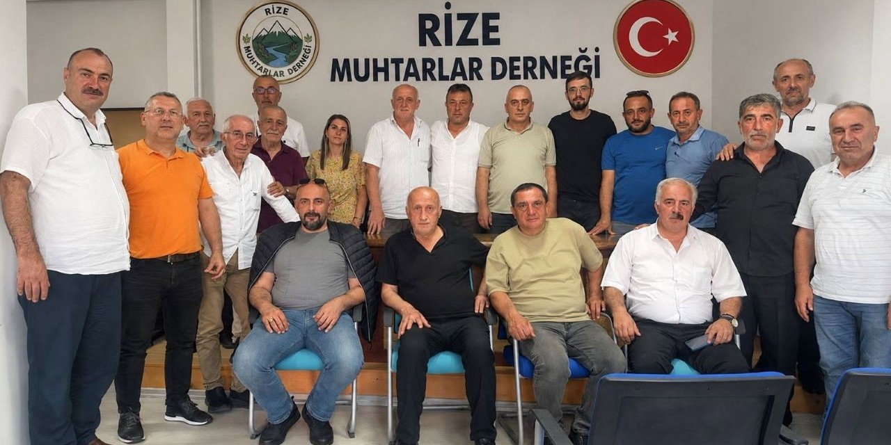 Rize Muhtarlar Derneğinden muhtarlara çağrı