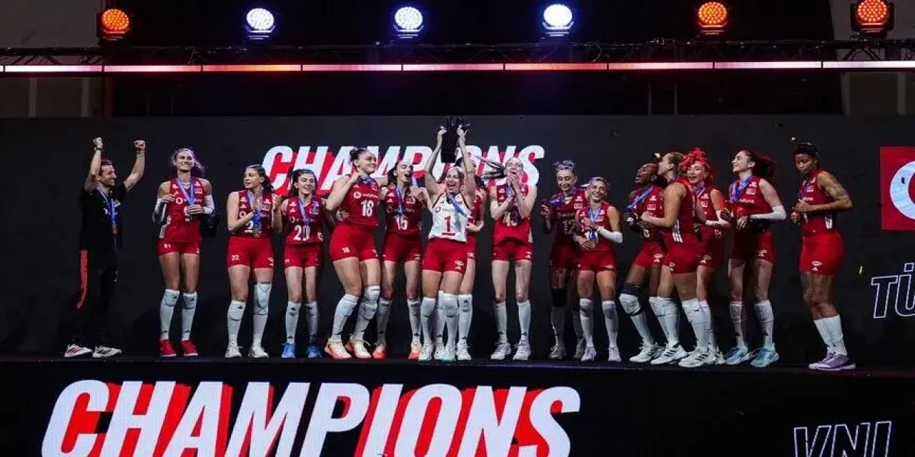 A Milli Kadın Voleybol Takımı, Milletler Ligi'nde şampiyon oldu