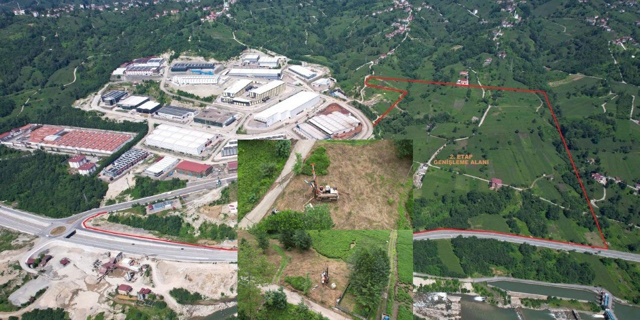 Rize Kalkandere OSB 2. Etapta Jeolojik Etüt Çalışmaları Başladı