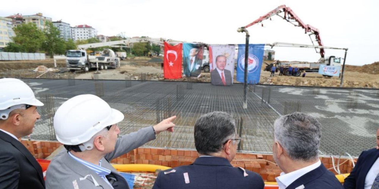 Akçaabat'ta yapılacak yeni otogarın temeli atıldı