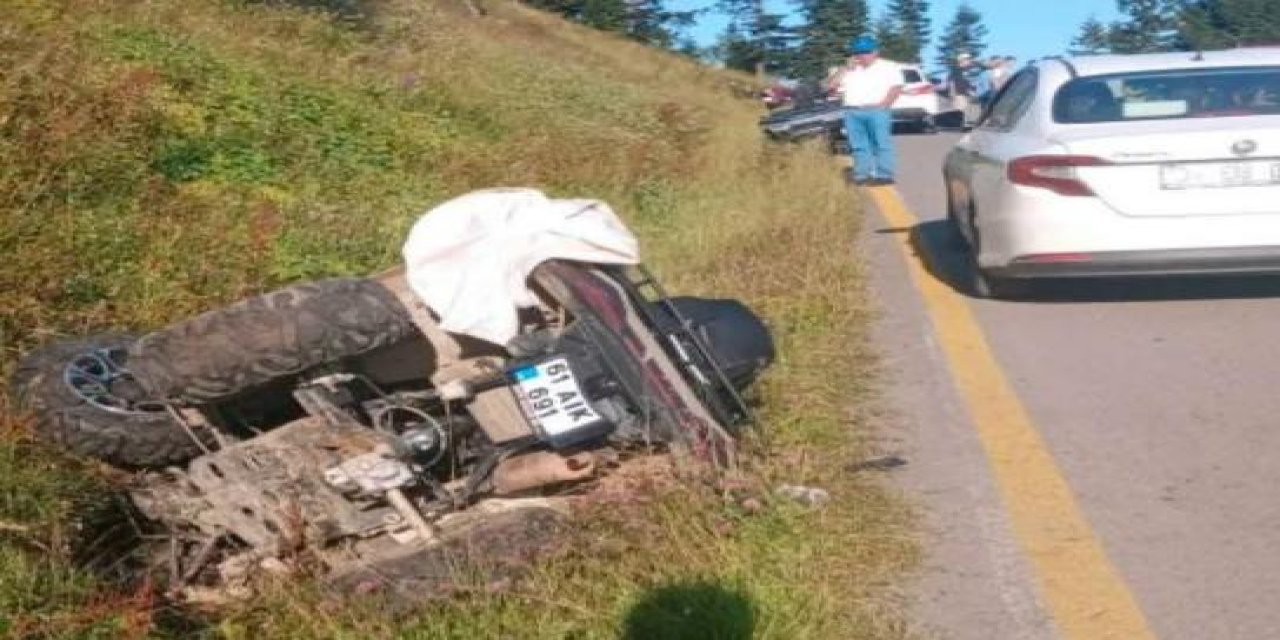 Trabzon'da ATV kazası: 1 ölü, 1 yaralı