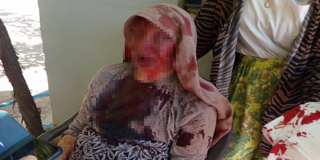 85 yaşındaki annesini sopa ile dövdü; o anlar kamerada