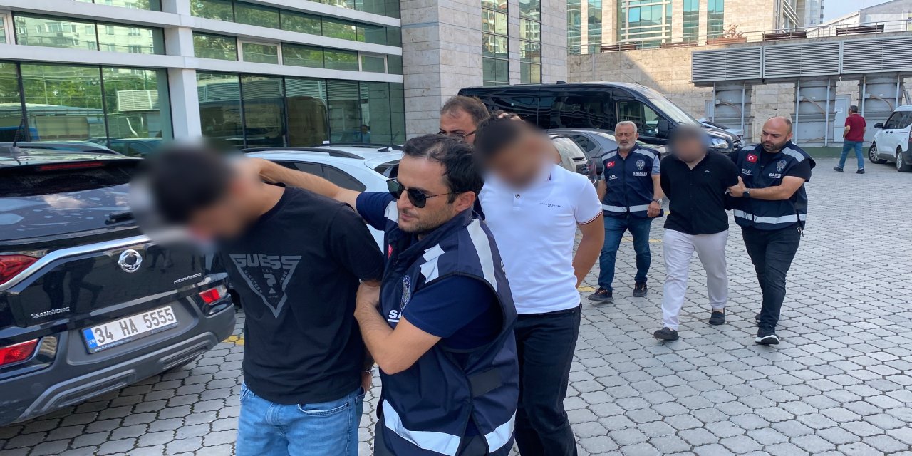 Kırtasiyeciyi darp olayında 3 şüpheli adliyeye sevk edildi