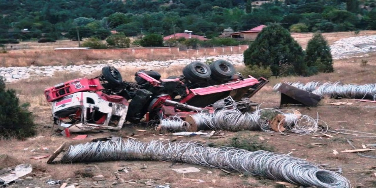Sinop'ta devrilen vinçteki 1 kişi öldü, 1 kişi yaralandı