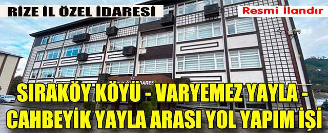 Yol Yaptırılacaktır