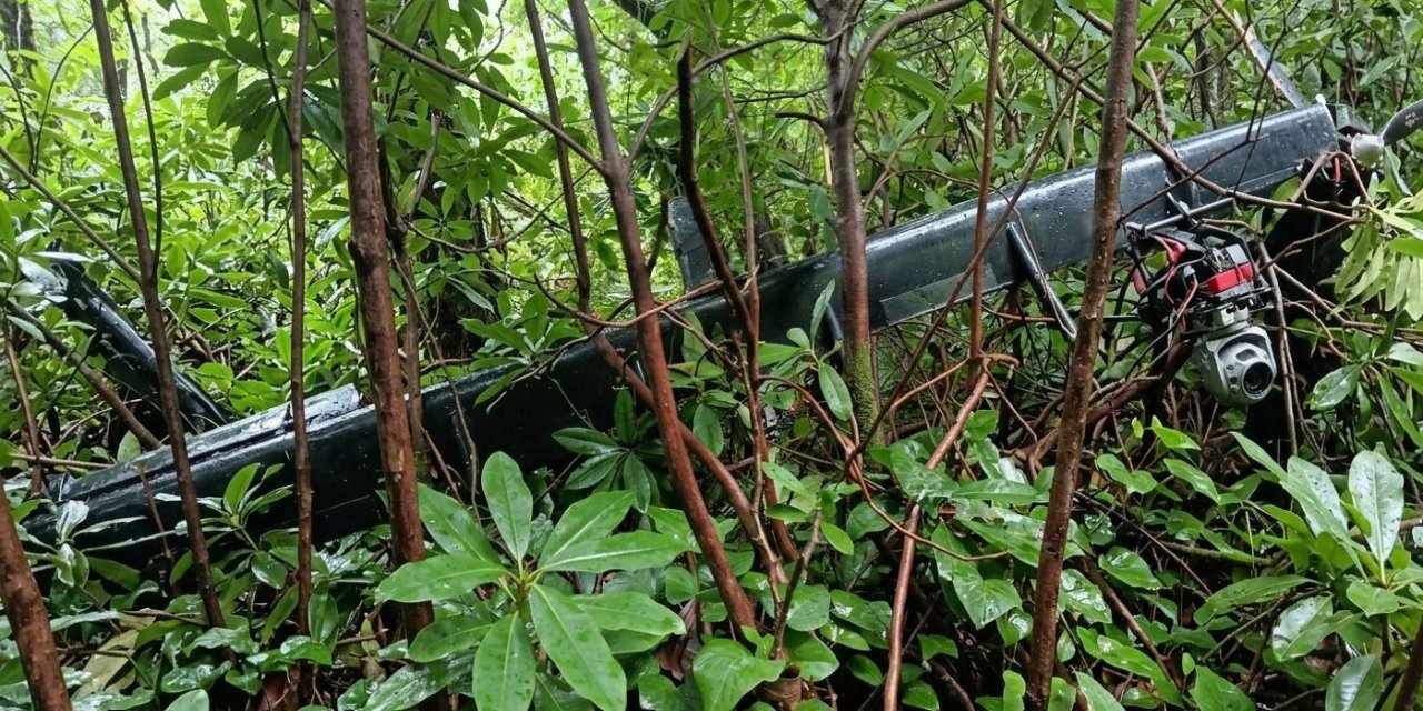 Rize'de Düşen İHA Bulundu