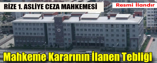 Mahkeme Kararının İlanen Tebliği
