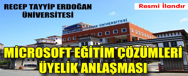 Microsoft Eğitim Çözümleri Üyelik Anlaşması