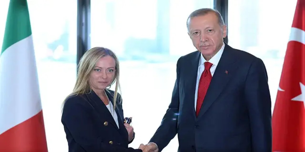 İtalya Başbakanı Meloni'den Cumhurbaşkanı Erdoğan'a teşekkür