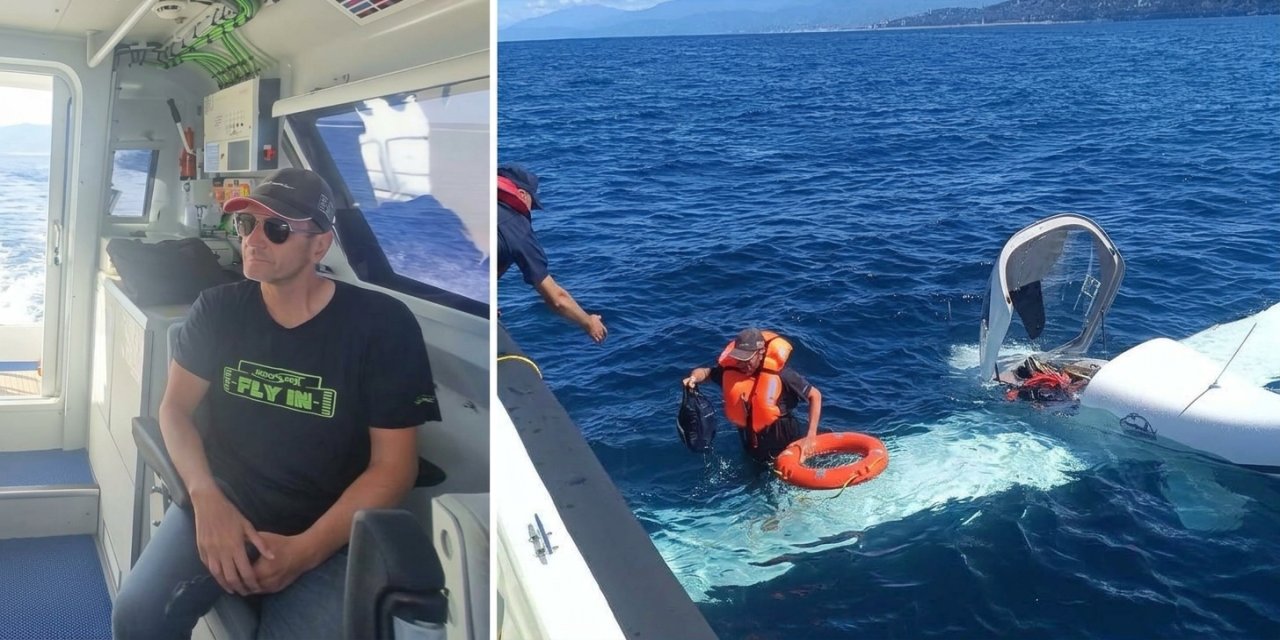 Rize açıklarında denize acil iniş yapan özel uçağın pilotu olan Werner'in AB Sayıştayı kabine şefi olduğu ortaya çıktı
