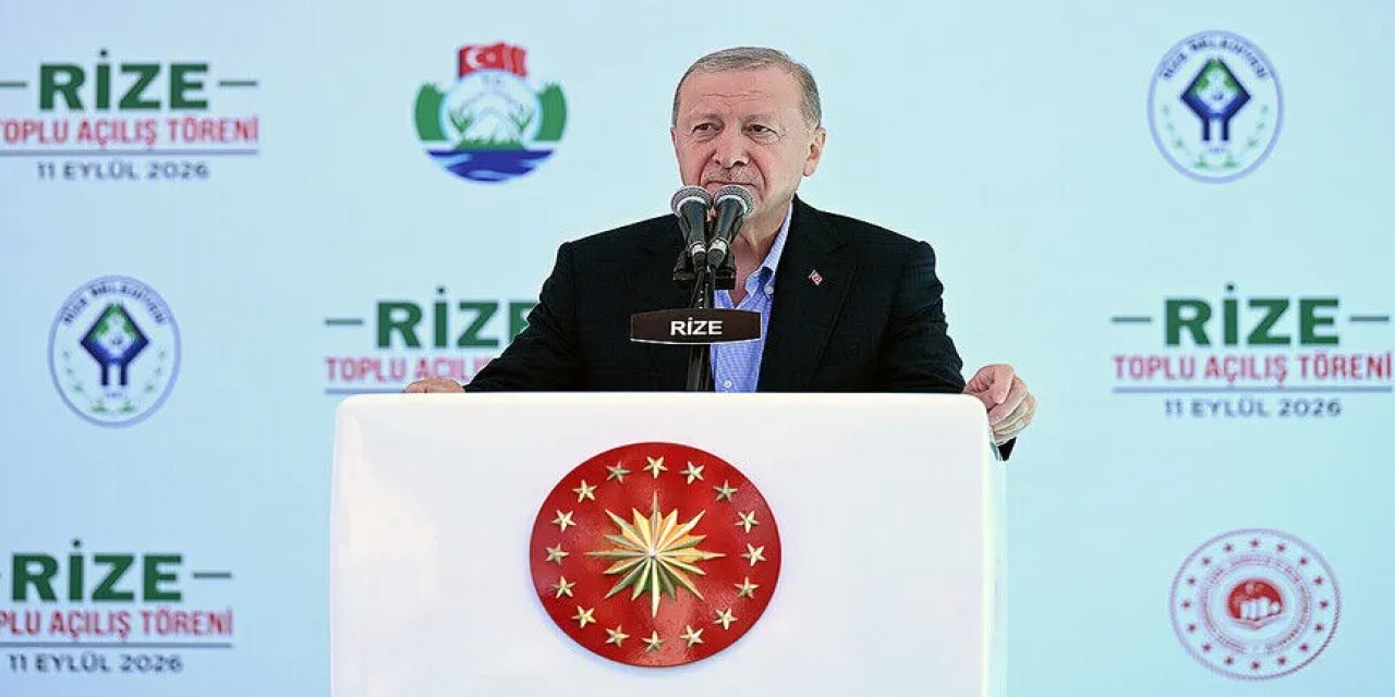 Cumhurbaşkanı Erdoğan Rize'de konuşuyor