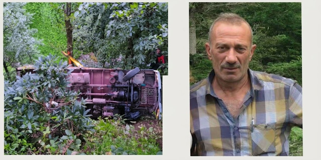 Kemalpaşa'da çay kamyonu şarampole yuvarlandı: 1 ölü