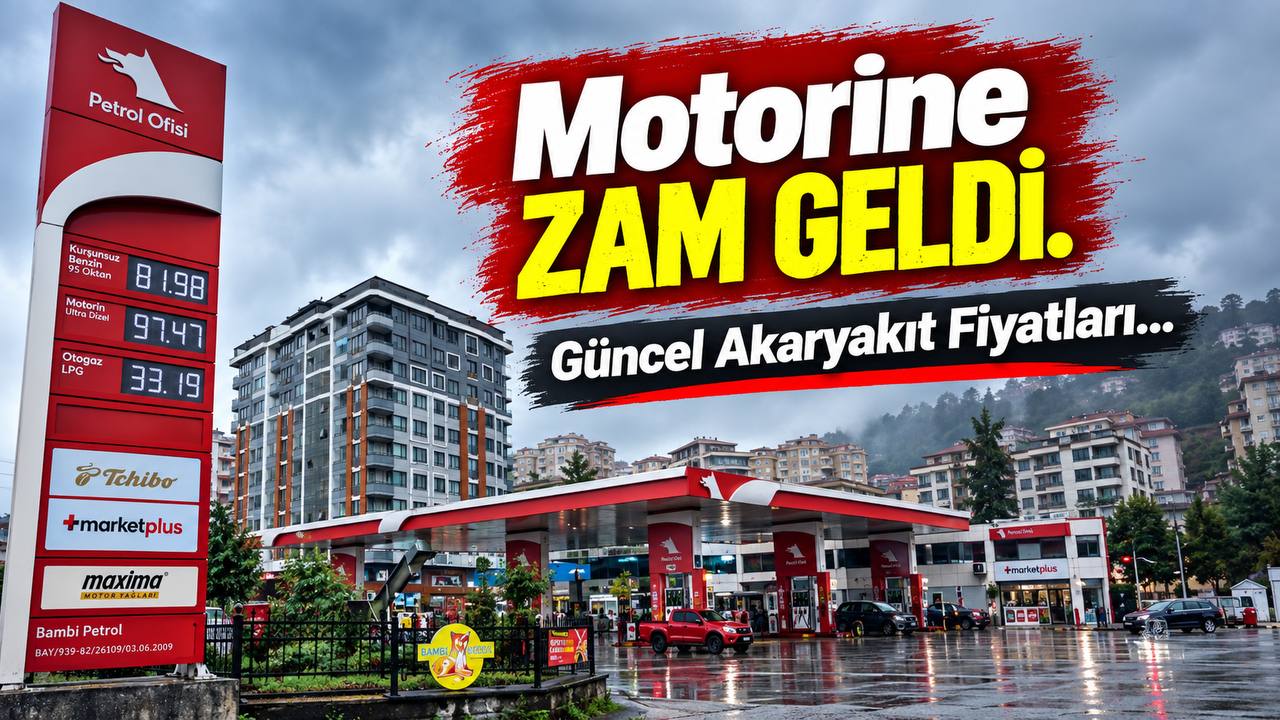Rize'de Akaryakıt Zammı Pompaya Yansıdı