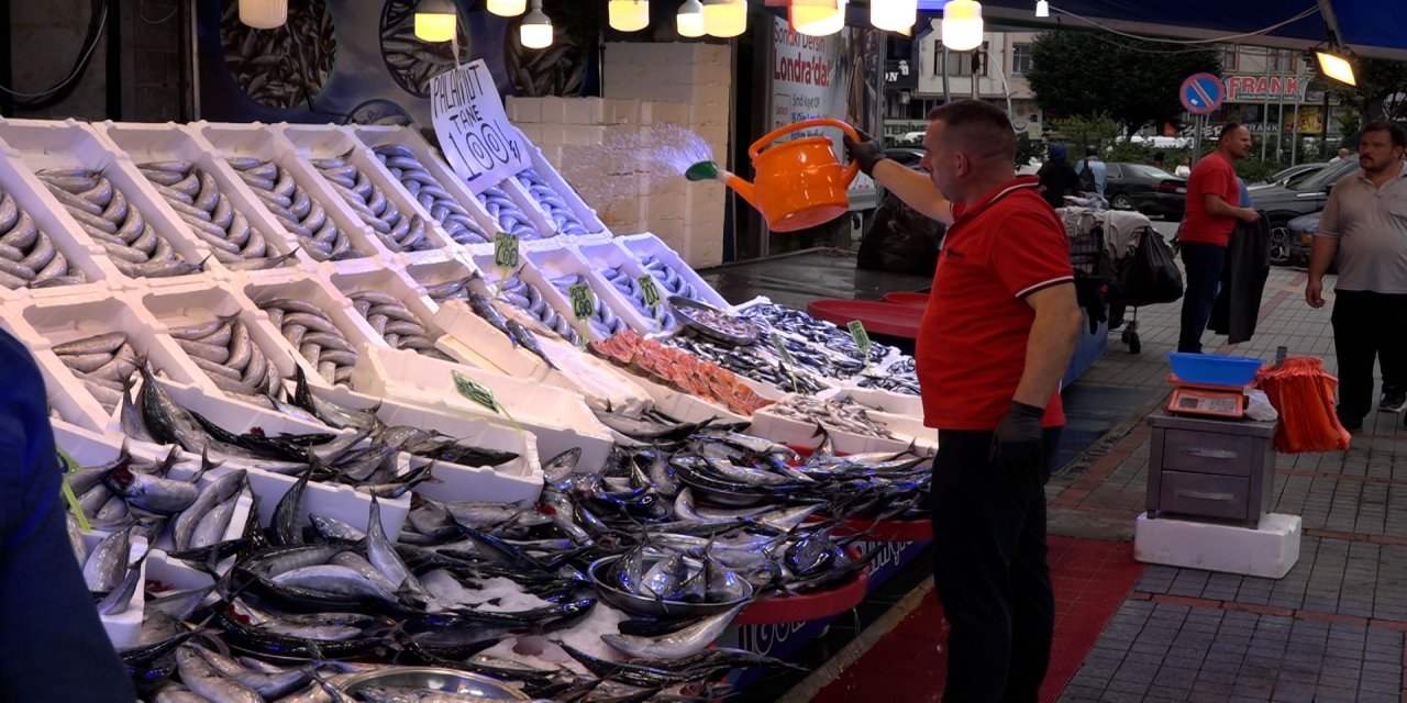 Rize'de palamut hem vatandaşın hem esnafın yüzünü güldürüyor