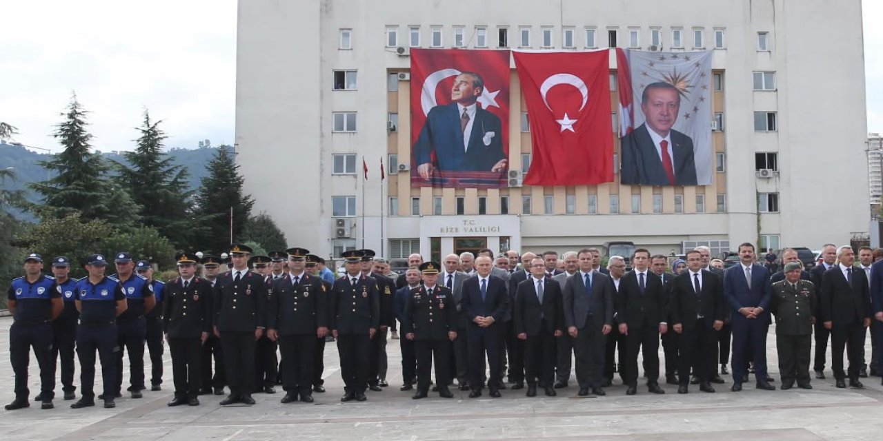 Atatürk'ün Rize'ye gelişinin 102. yıl dönümü kutlandı
