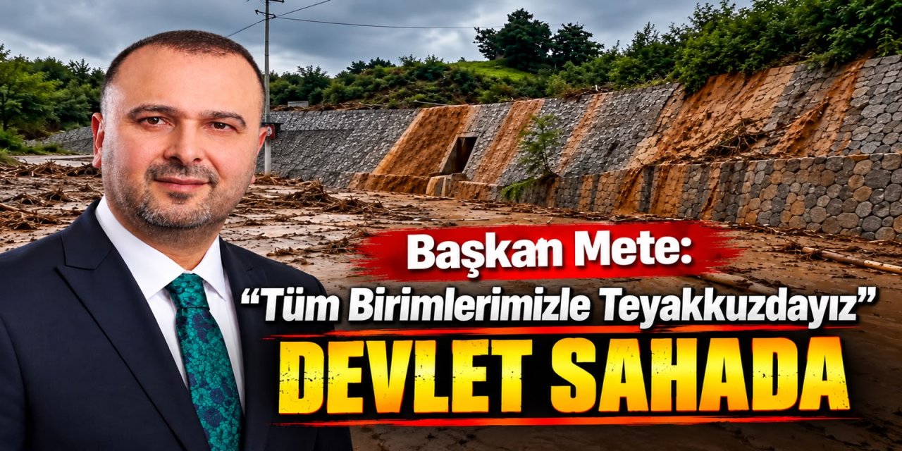 İyidere Belediye Başkanı Saffet Mete: "Tedbir amacıyla 7 evi tahliye ettik"