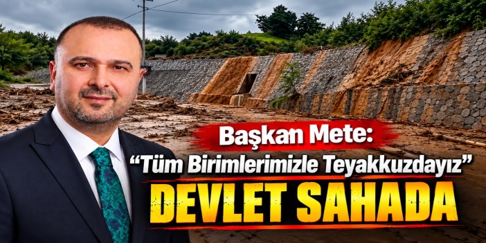İyidere Belediye Başkanı Saffet Mete: "Tedbir amacıyla 7 evi tahliye ettik"